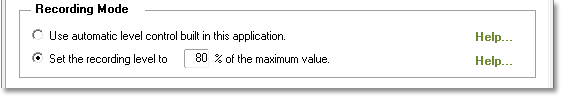 Control Recording Gain and Volume