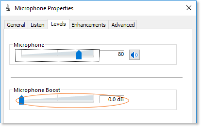 Microphone Sound Boost